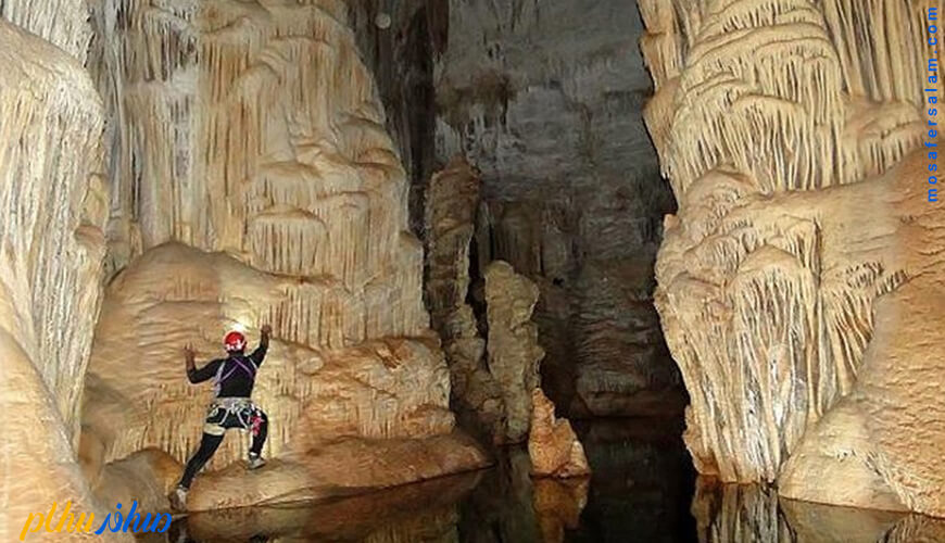 غار قلایچی عمیق ترین غار طبیعی و آبی ایران