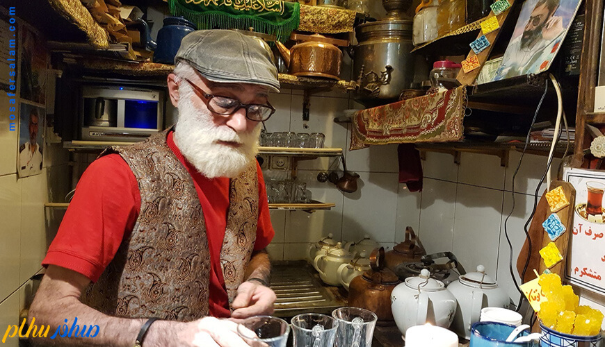 یه فنجان چای در کوچک ترین قهوه خانه ی دنیا کافه حاج علی درویش