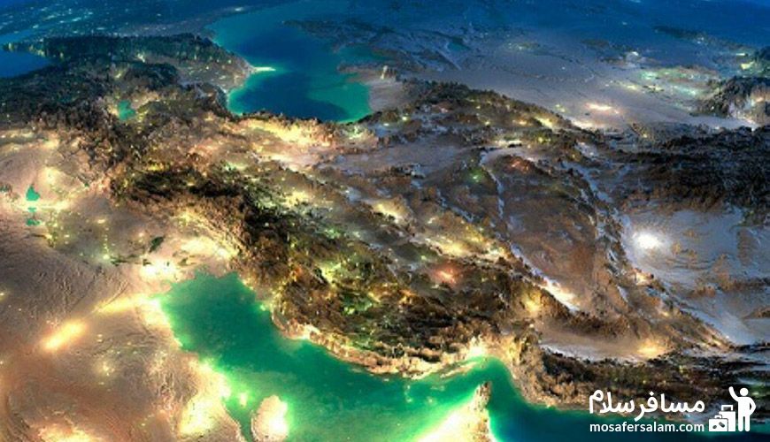 مقایسه ایران و اسپانیا | نقشه ایران