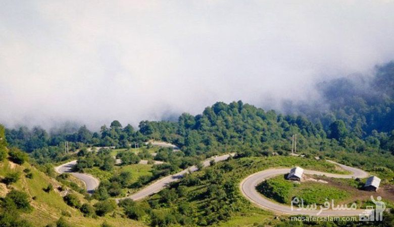 مسیر دسترسی به روستا فیلبند، طبیعت مازندران
