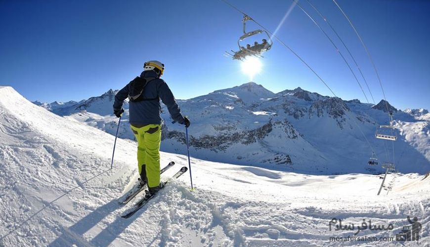 بزرگترین پیست اسکی خاورمیانه در دل دامنه های البرز